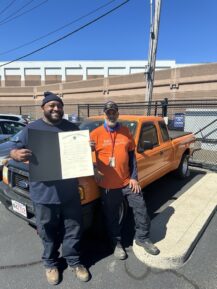 Proclamation With Orange Truck